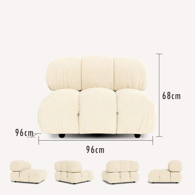 Armless Middle Module Dimensions
